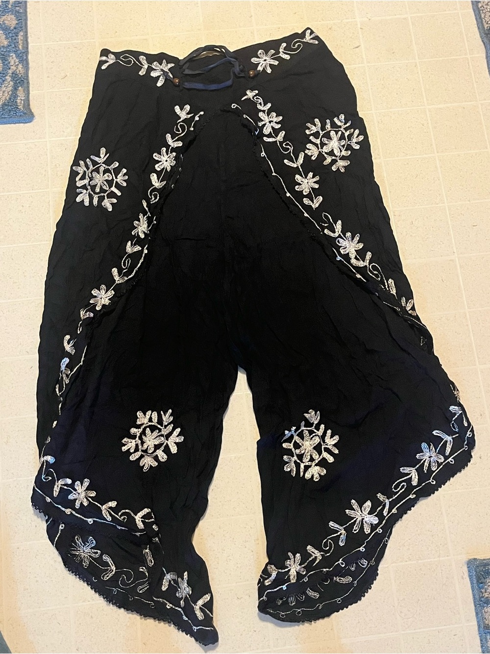 Abercrombie & Fitch Black Ruffled Skirt with Subtle Shine